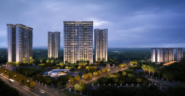 Paras Dews — towers at dusk (render)