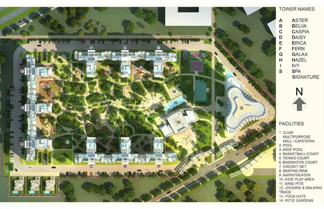 Parkview Grandspa master plan / site layout