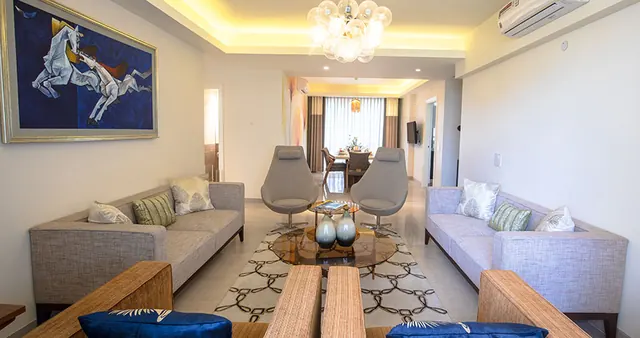 Parkview Grandspa — sample apartment living room