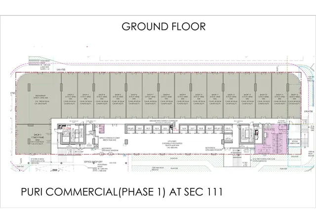 Puri Aerosphere Retail & F&B floor plan