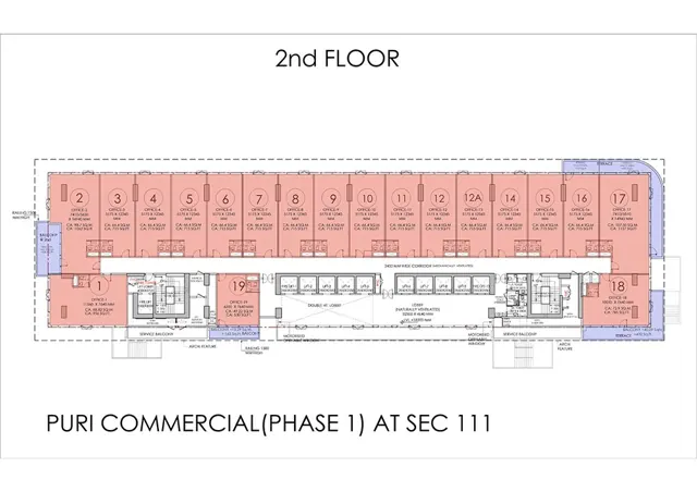 Puri Aerosphere Managed Office Suites floor plan