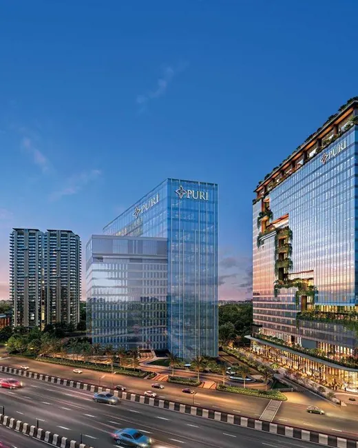 Puri Aerosphere towers on Dwarka Expressway