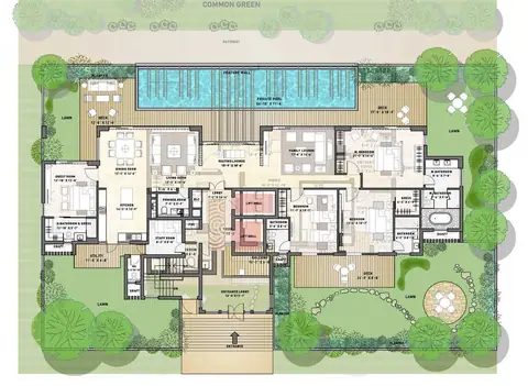 Puri Diplomatic Greens 4 BHK + 4T + SQ floor plan