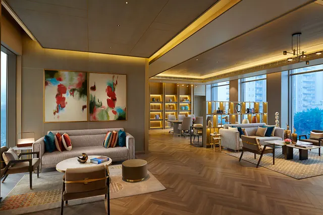 Puri Diplomatic Residences — sample apartment living room (real photo)