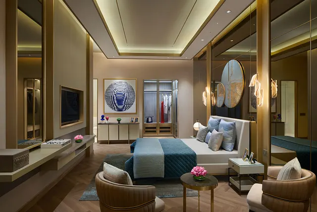 Puri Diplomatic Residences — sample apartment bedroom (real photo)