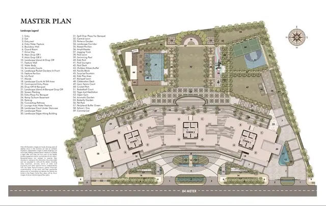 Pyramid Alban master plan / site layout