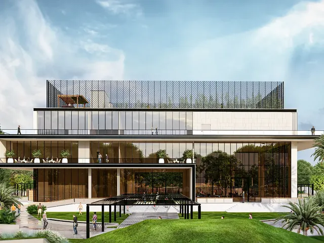 Rising Homes Altura — clubhouse exterior (render)
