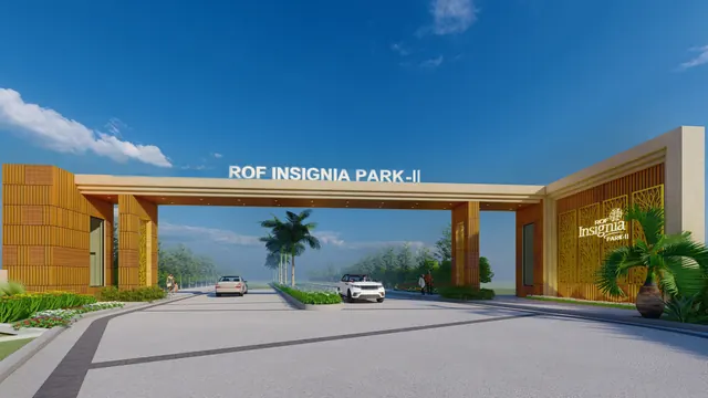 ROF Insignia park 2 — entrance gate front view (render)