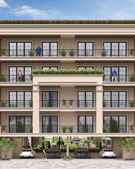 ROF Pravasa — low-rise floors elevation (render)