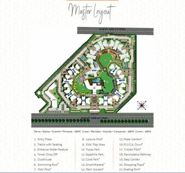 Shapoorji Joyville master plan / site layout
