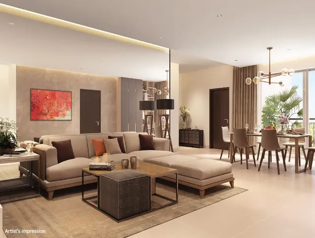 Shapoorji Joyville — living room interior