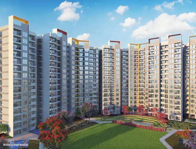 Shapoorji Joyville — towers with central greens