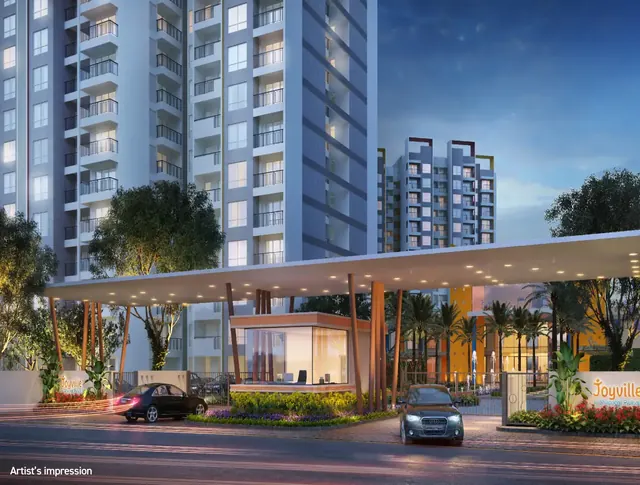 Shapoorji Joyville — entrance drop-off