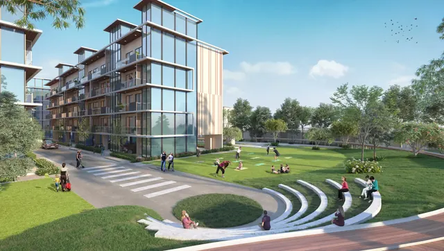 Signature Global City 79B — floors with amphitheatre lawn