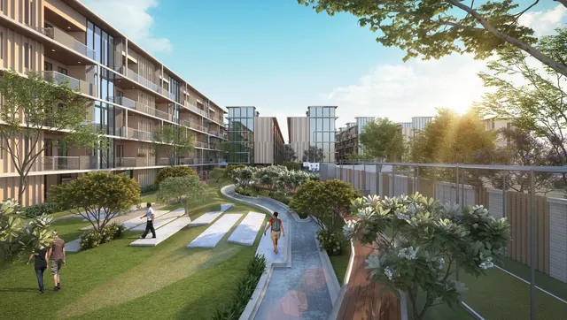 Signature Global City 79B — garden promenade