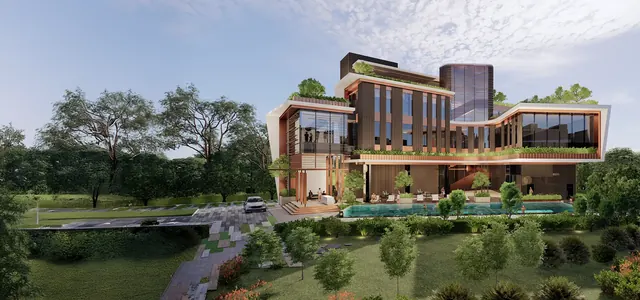 Signature Global City 93 — clubhouse with pool