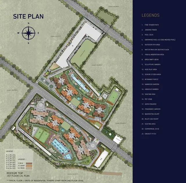 Signature Global Deluxe DXP 37D master plan / site layout