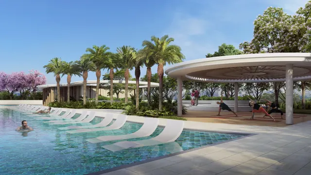 Signature Global Deluxe DXP 37D — pool deck and pavilion