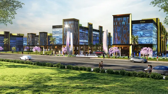 Signature Global SCO 88A — SCO frontage from green