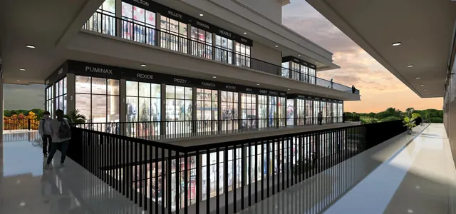 Signature Global Signum 37D IV — Upper-level shop corridor render
