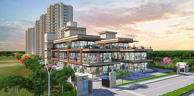 Signature Global Signum 37D IV — Street-side view render