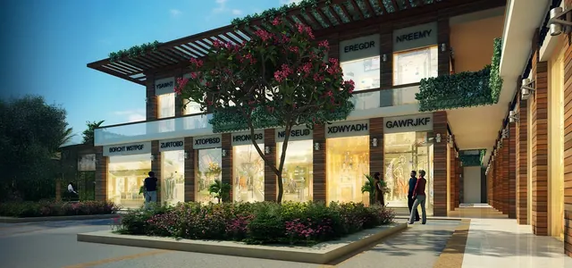 Signature Global Signum 93-2 — Artistic impression of landscaped shop frontage