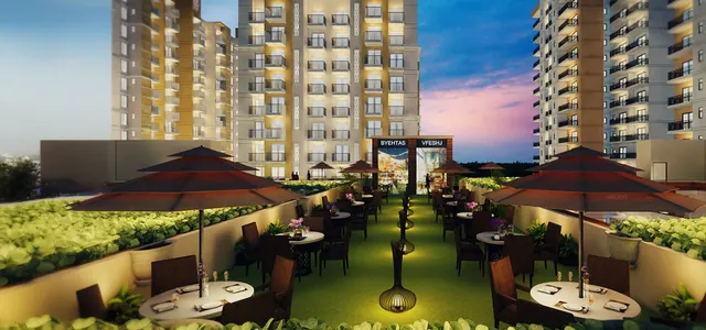 Signature Global Signum 93-2 — Artistic impression of rooftop dining terrace