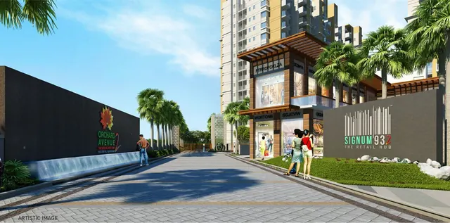 Signature Global Signum 93-2 — Artistic impression of the entrance with Signum 93-2 signage