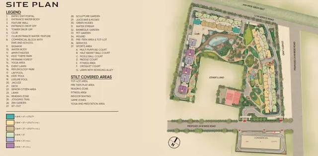 Signature Sarvam master plan / site layout