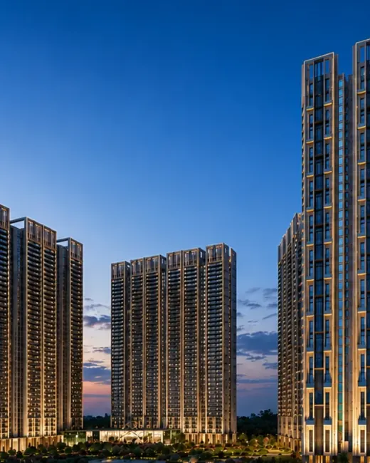 Signature Sarvam — towers at dusk