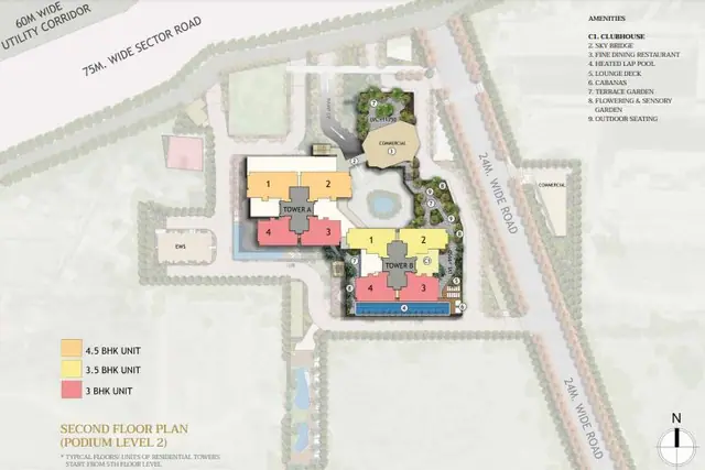 Signature Twin Towers DXP master plan / site layout