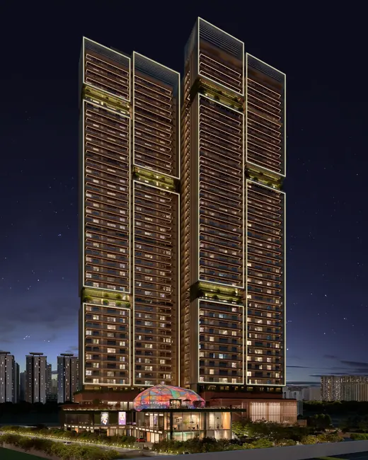 Signature Twin Towers DXP — twin towers at night