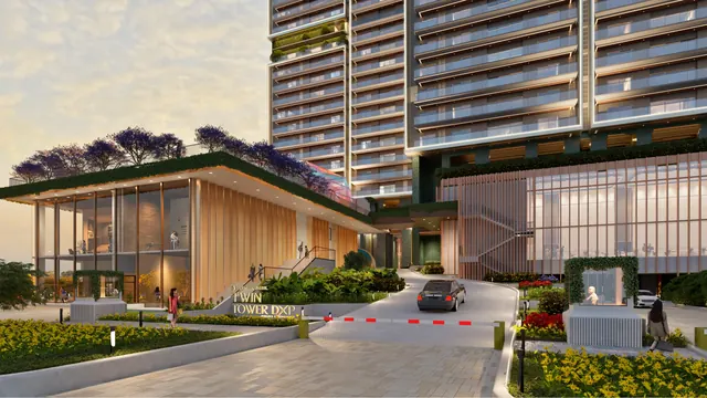 Signature Twin Towers DXP — entrance drop-off