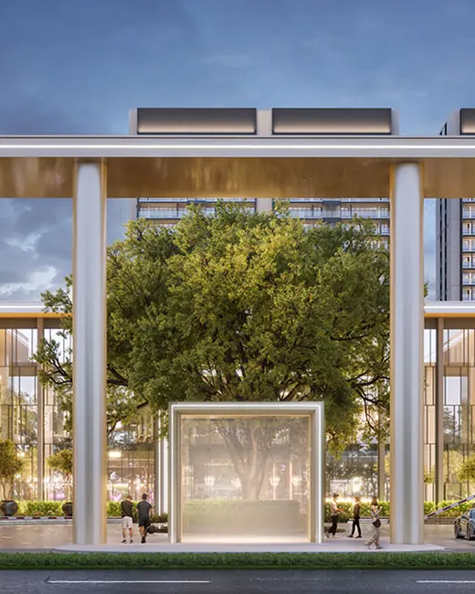 Smartworld Nature's Court — grand entrance gate with towers