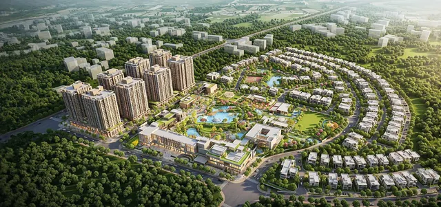 Smartworld Nature's Court — township aerial (GIC)