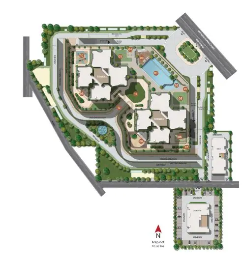 Sobha Altus master plan / site layout