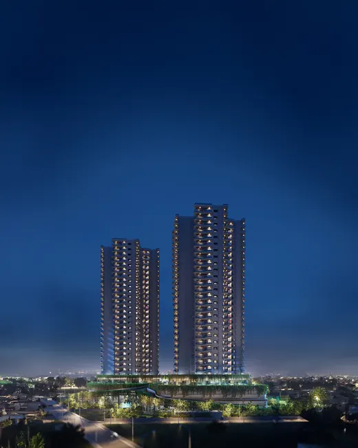 Sobha Altus — towers at night (brochure)