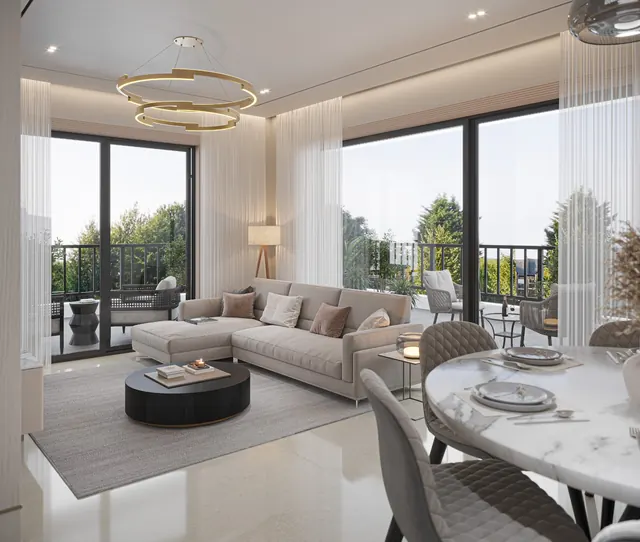 Sobha Altus — living room interior (brochure)