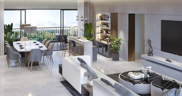 Living and dining
