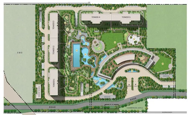 Sobha Aranya Gurgaon master plan / site layout