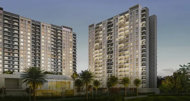 Sobha City Gurgaon — towers at dusk