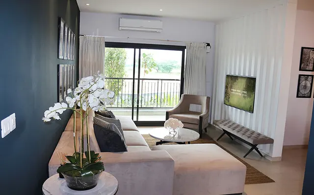 Sobha City Gurgaon — living room (sample flat)