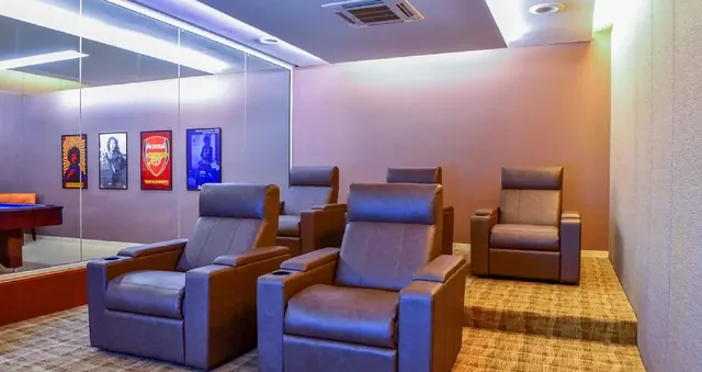 Sobha International City — home theatre (interior)