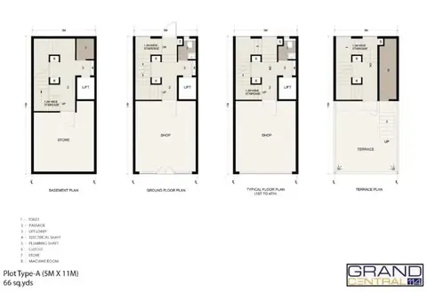 Spaze Grand Central 114 SCO floor plan