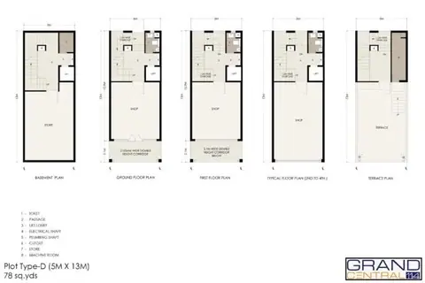 Spaze Grand Central 114 SCO floor plan