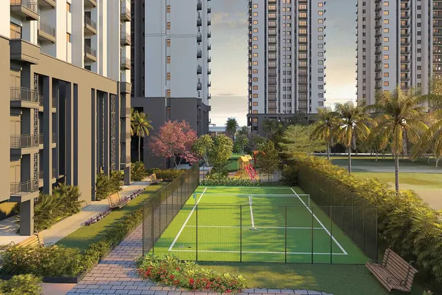 SS Cendana — tennis court and landscape