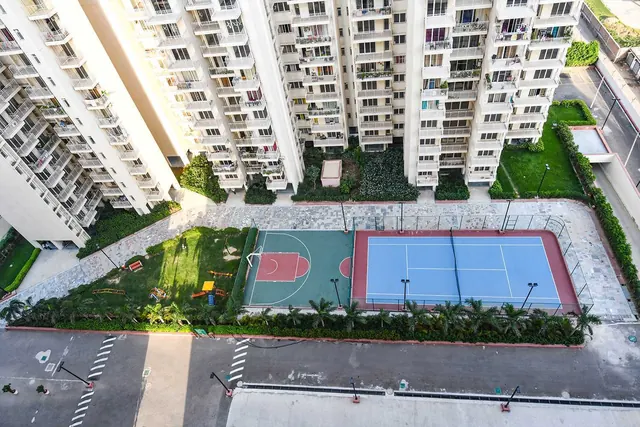 SS The Coralwood — sports courts aerial
