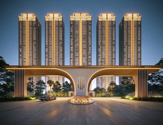 Suncity Monarch Residences — Entrance gate and arrival plaza