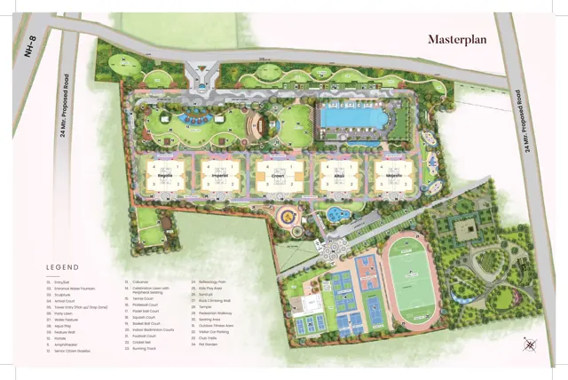 Suncity Monarch Residences master plan / site layout
