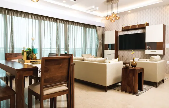 Tata Gurgaon Gateway — sample apartment living/dining (interior)